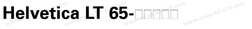 Helvetica LT 65字体转换